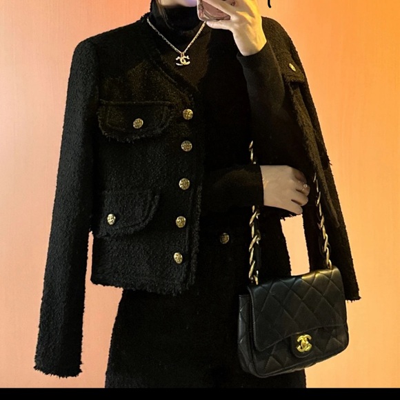 Wool-Blend A-Line Shorts and jacket